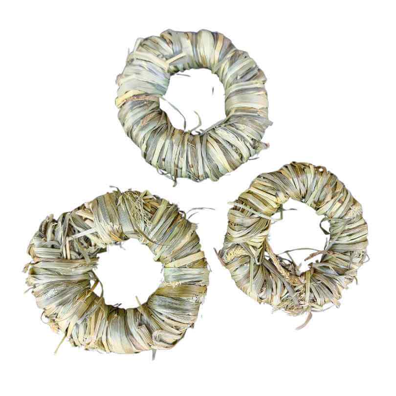 Alfalfa Ring Foot Toys 3pk – alfalfa and hay foot toy for birds of all sizes