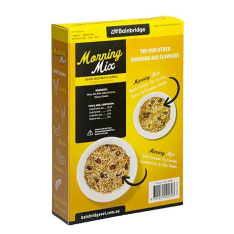 Bainbridge Morning Mix - Black Soldier Fly Larvae, Banana and Almonds Treat 680g
