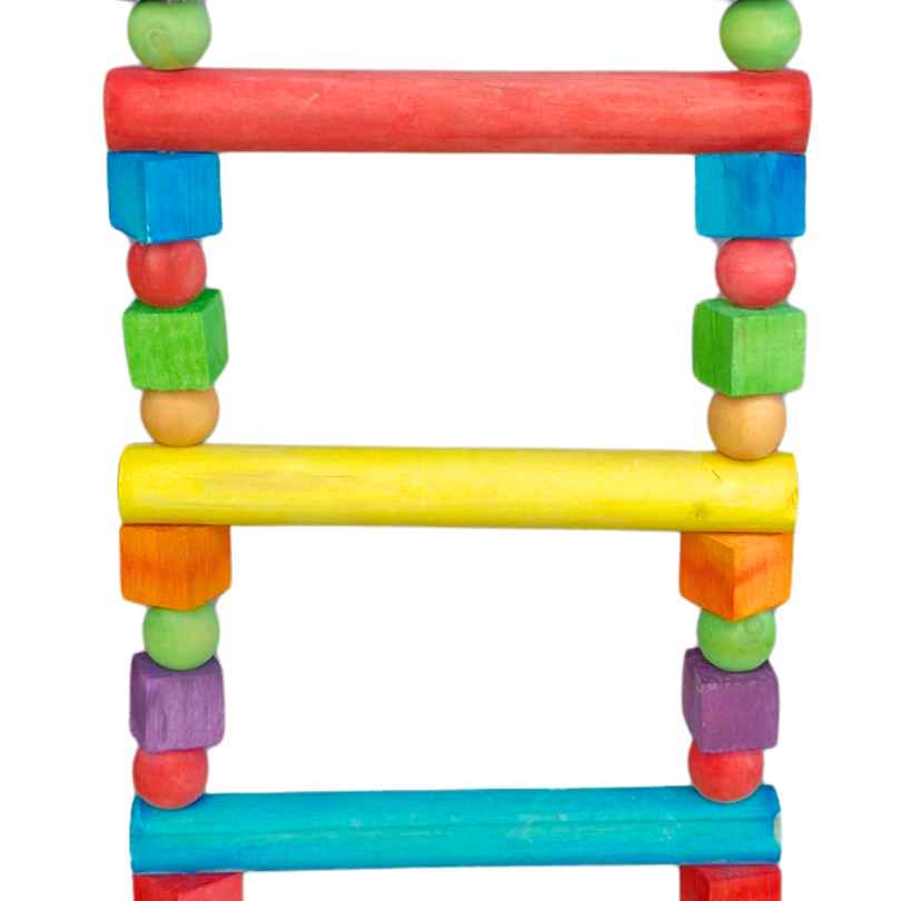Cheeky Bird Big Ladder showing the full 66 cm long parrot ladder