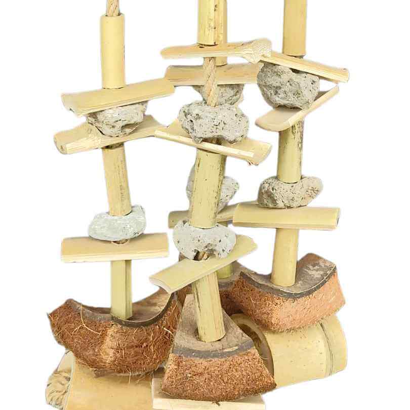 Coconut Pumice Tiki Dangle