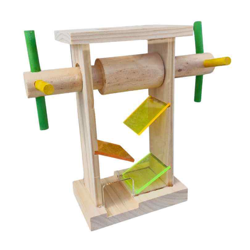 Close-up of the Feathered Friends Treat Dispenser