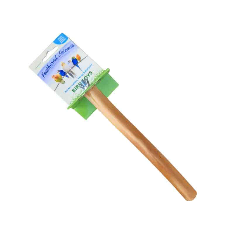 Feathered Friends Natural Bird Perch Small, natural wood perch 20cm long