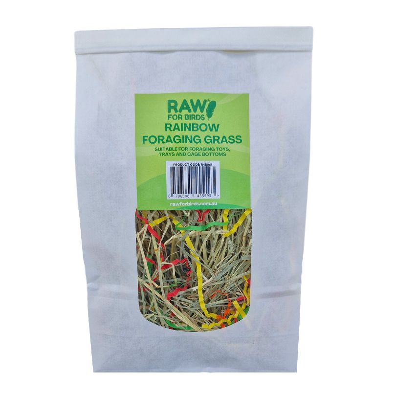 Raw for Birds Foraging Grass