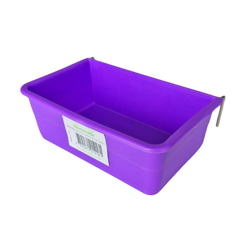 Plastic Rectangle Bird Bowl