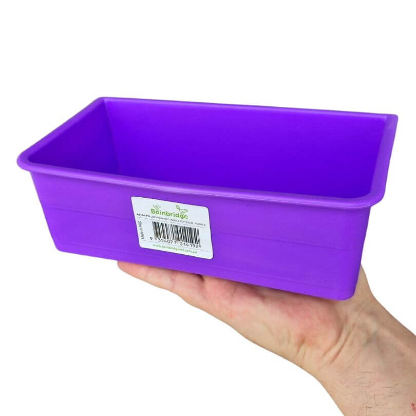 Plastic Rectangle Bird Bowl