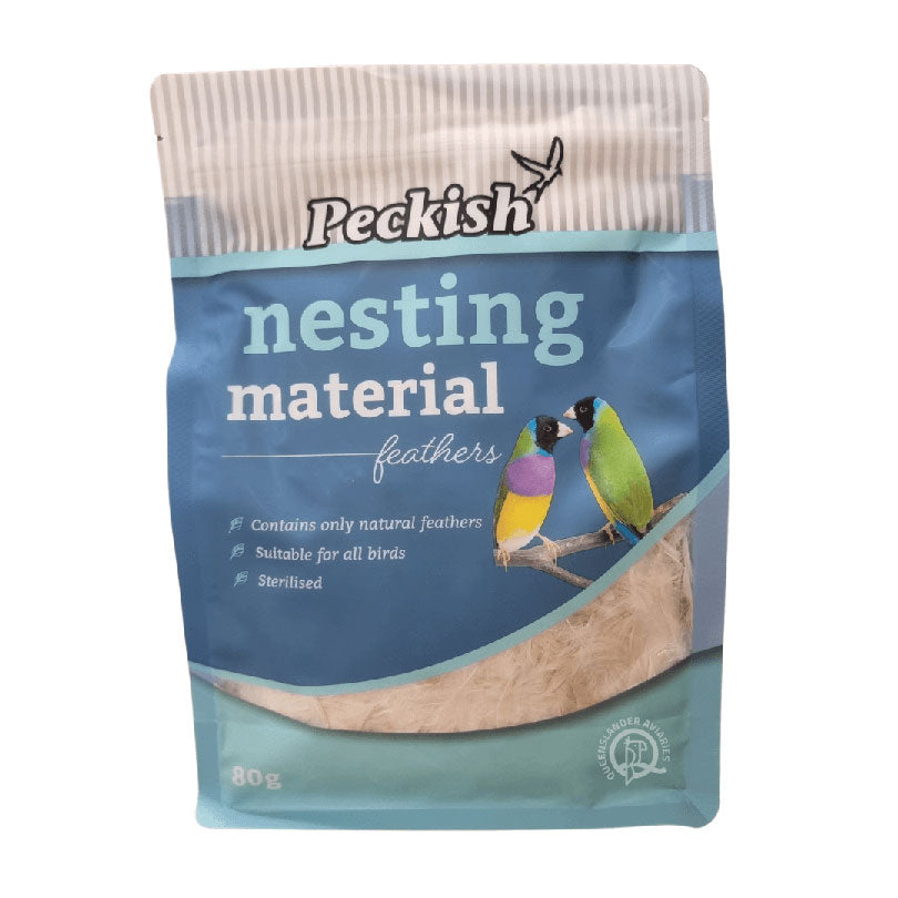 Peckish Nesting Material Feathers 80g
