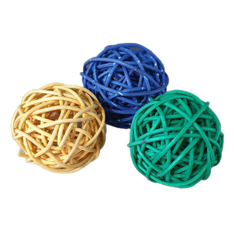 Wicker Ball Foot Toy