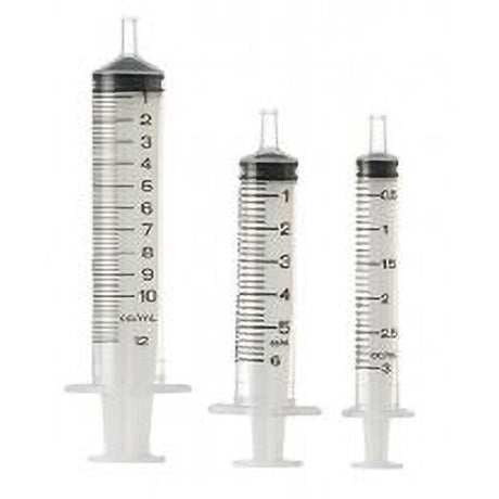 Vet Tech Disposable Syringes in three sizes