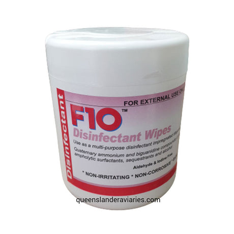 F10 Disinfectant Wipes 100pk tub