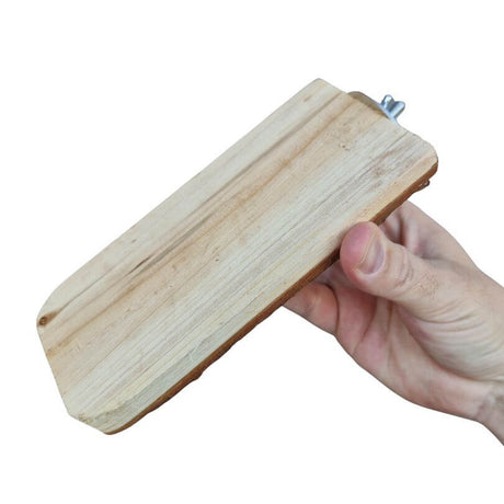Pipkins Natural Platform Perch with bark edge