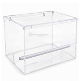 Full view of the Avi-One Enclosed Acrylic Feeder Large