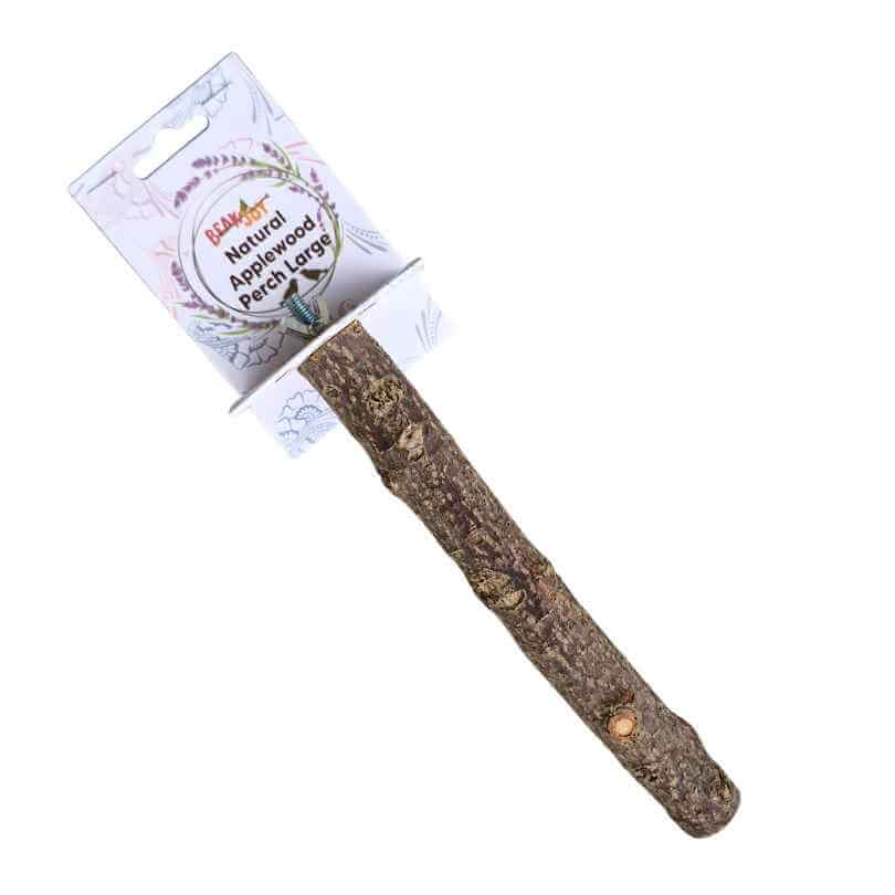 Beak Joy Natural Apple Tree Wood Perch