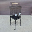 Bon Avi Open Top Bird Cage and Stand 45138 shown fully assembled with opening top perch