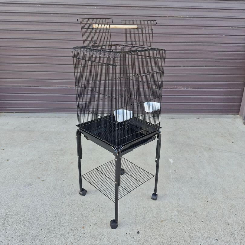 Bon Avi Open Top Bird Cage and Stand 45138