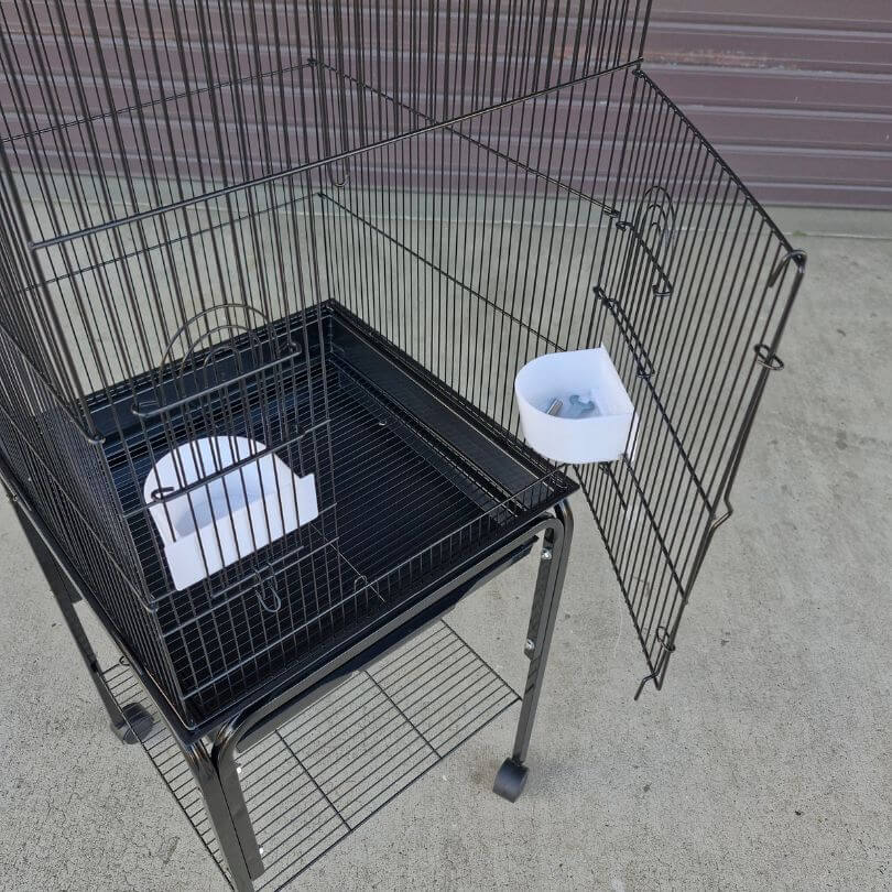 Bon Avi Open Top Bird Cage and Stand 45138