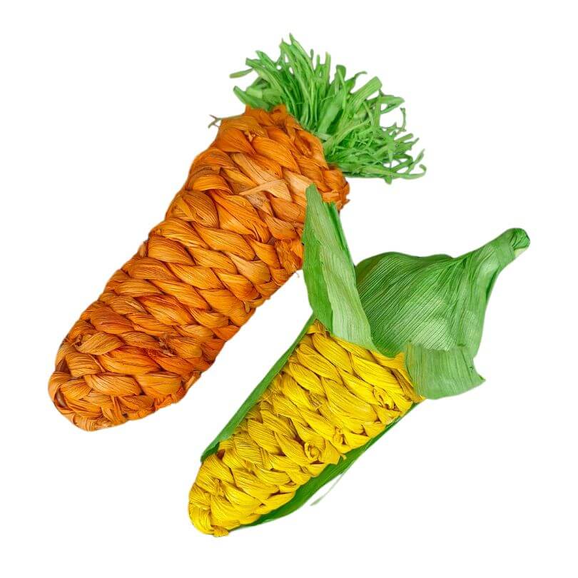 Carrot and Corn Munch Foot Toys 2pk