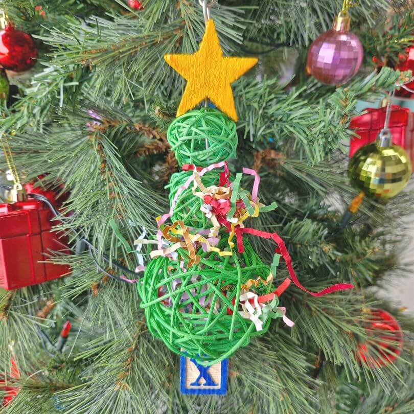Christmas Wicker Tree