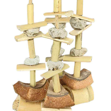 Coconut Pumice Tiki Dangle