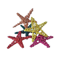 Thumbnail for Colourful Wicker Stars 5pk