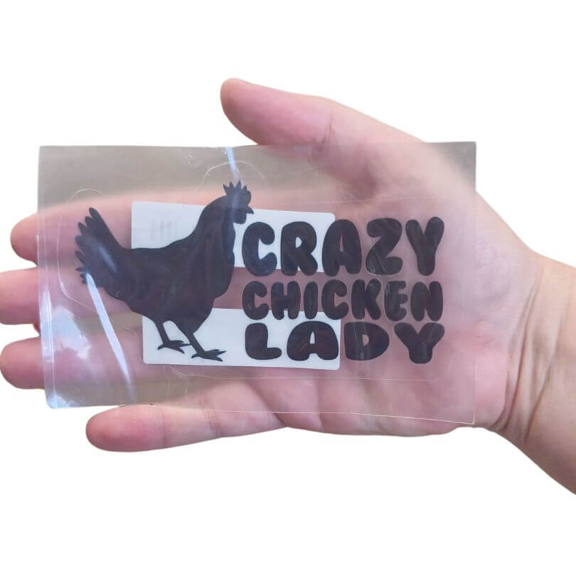 Crazy Chicken Lady Window Decal