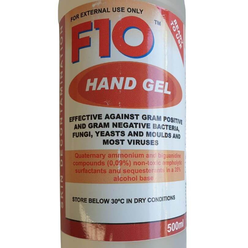 F10 Disinfectant Hand Gel 500ml