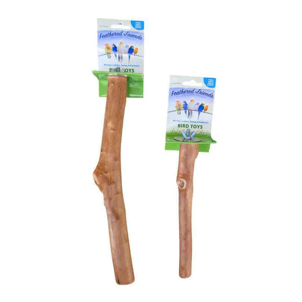 Feathered Friends Natural Bird Perch in Small and Large sizes