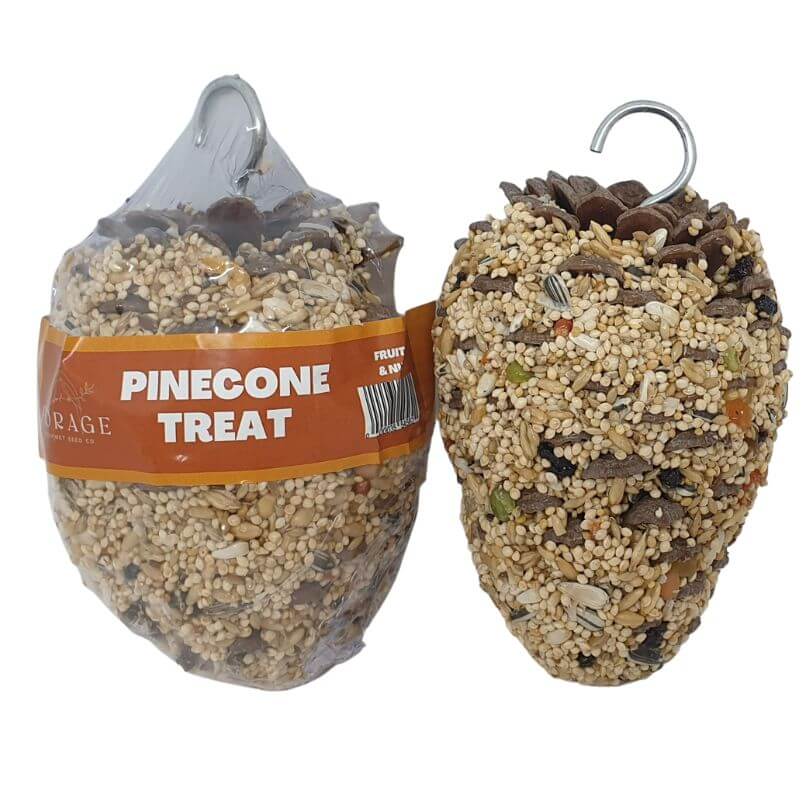 Forage Fruit and Nut Pinecone Treat