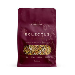 Forage Gourmet Eclectus Blend shown with the pack open