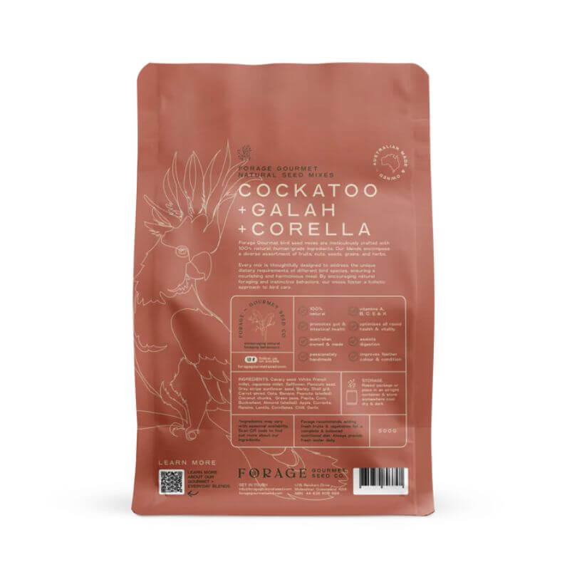 Forage Gourmet Galah, Corella and Cockatoo Blend