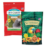 Lafeber Avi-Cakes Classic and Nutriberries Tropical Parrot Bundle