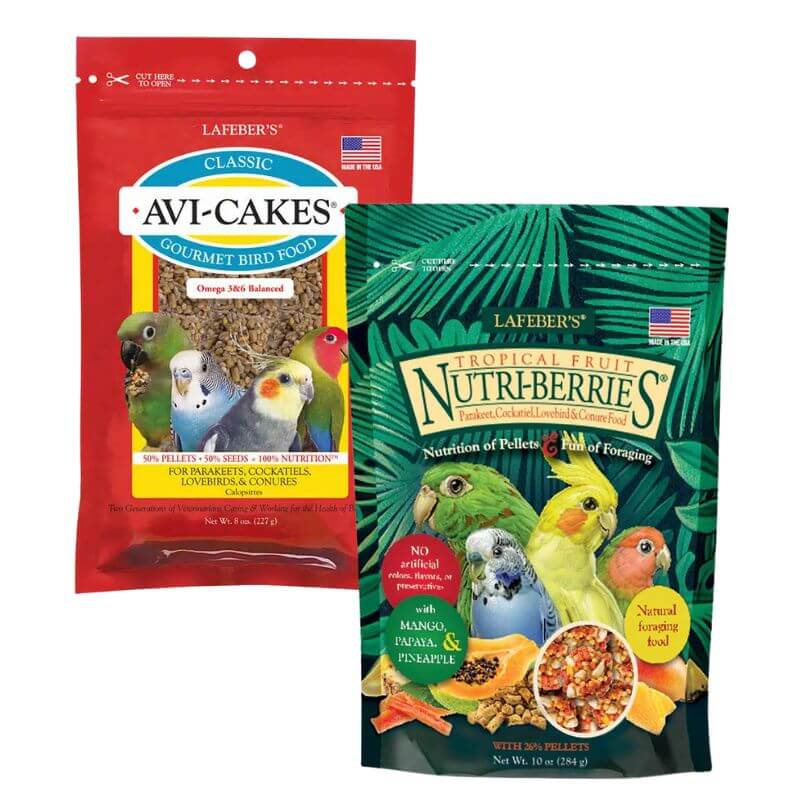 Lafeber Avi-Cakes Classic and Nutriberries Tropical Small Bird Bundle