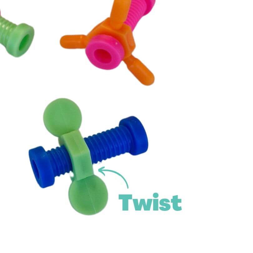 Nuts and Bolts Foot Toy 4pk