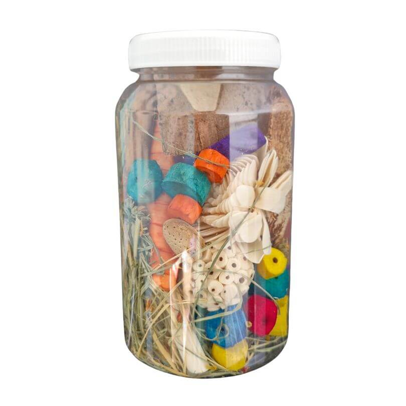 ParrotWell Forage Toy Jar