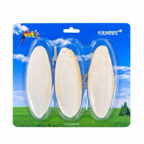 Percell cuttlefish 3pk, three carded 15cm cuttlebones for birds