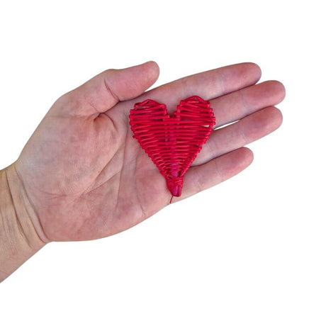 Rainbow Wicker Heart Foot Toys 5pk