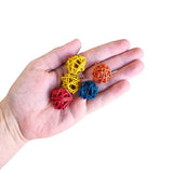 Rainbow Mini Wicker Balls 10pk
