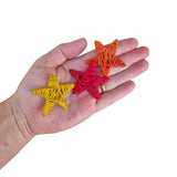 Rainbow Small Wicker Stars 5pk