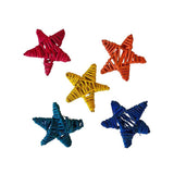 Rainbow Small Wicker Stars 5pk