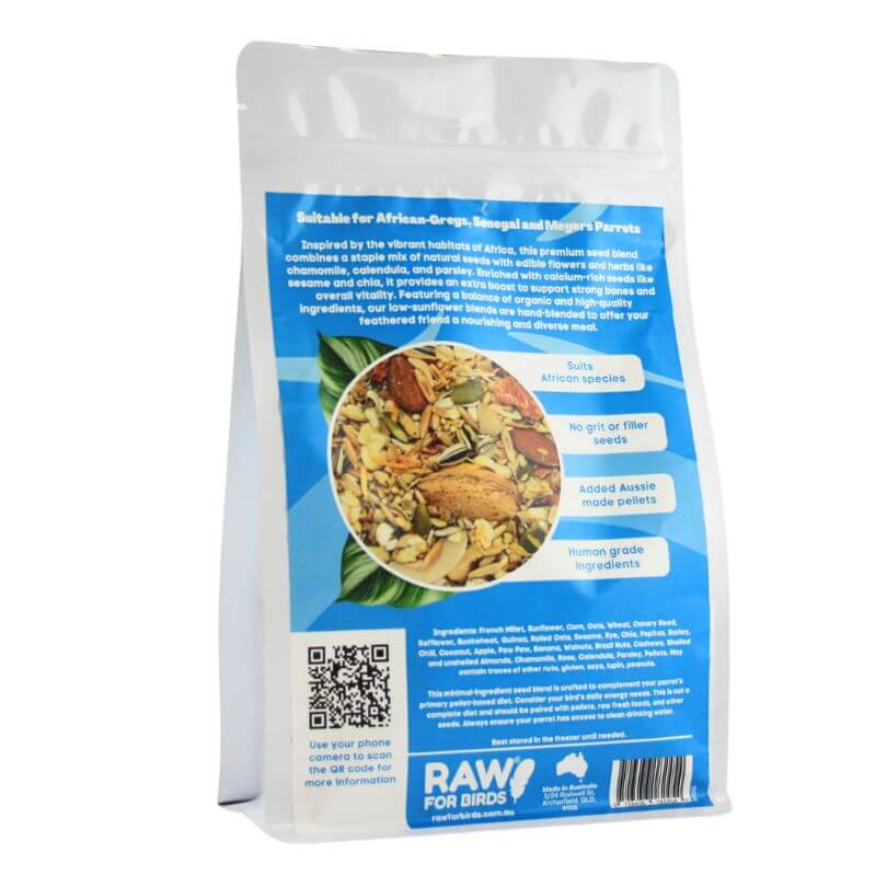 Raw for Birds African Parrot Seed Blend