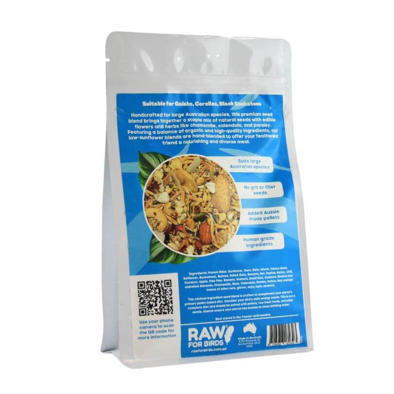 Raw for Birds Aussie Large Parrot Seed Blend