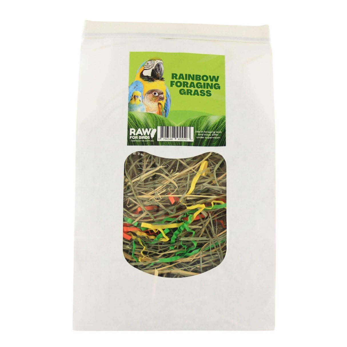 Raw for Birds Foraging Grass