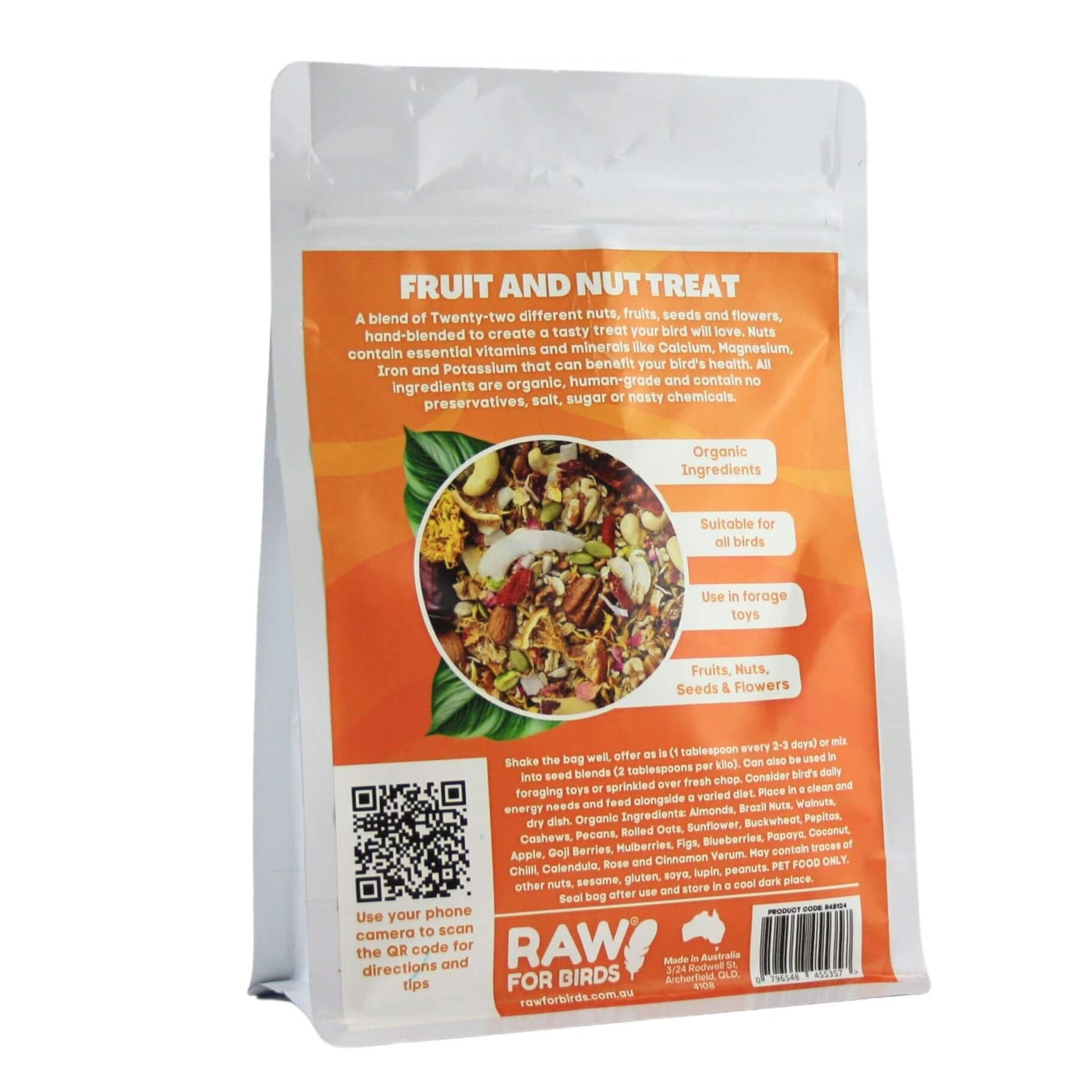 Raw for Birds Fruit and Nut Treat
