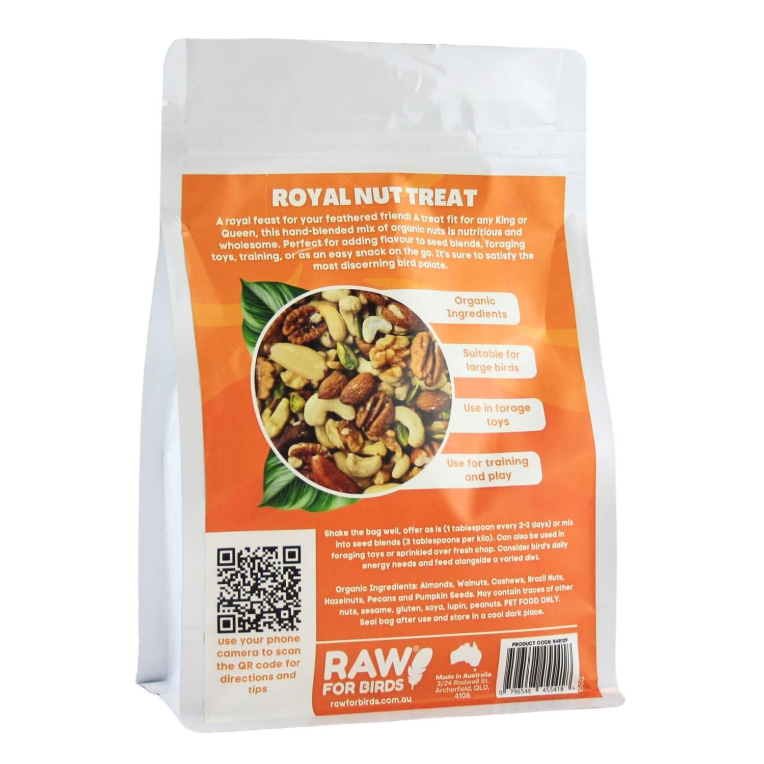 Raw for Birds Royal Nut Treat
