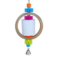 Receipt Shredder Ring with paper rolls arranged around a hanging ring