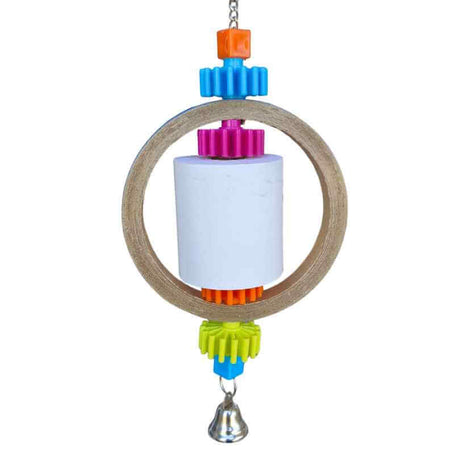 Receipt Shredder Ring with paper rolls arranged around a hanging ring