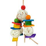 Simple Wicker and Block Dangle