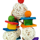 Simple Wicker and Block Dangle