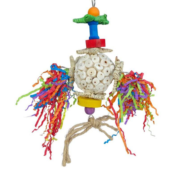 Sola Fizzy Whizzy with colourful soft sola pieces arranged in a hanging cluster