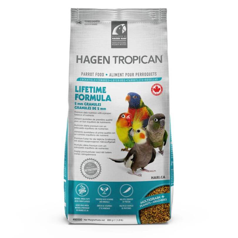 Tropican Lifetime Formula 2mm Granules - Small Parrot/Cockatiel
