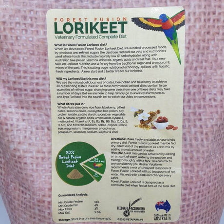 Vetafarm Forest Fusion Lorikeet Blend
